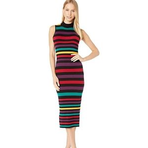 Bcbgeneration Womens Striped Midi Sweaterdress